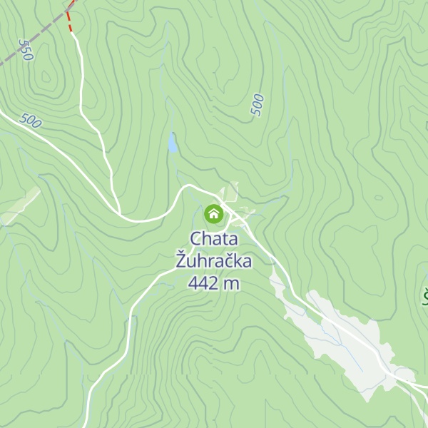 Map of Chata Žuhračka