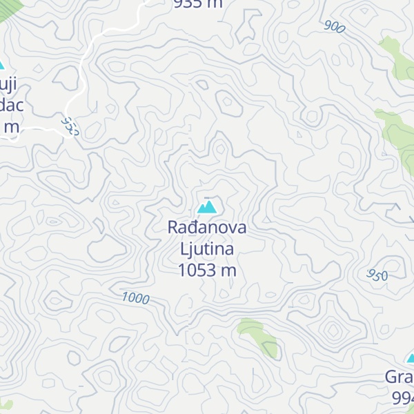 Map of Rađanova Ljutina