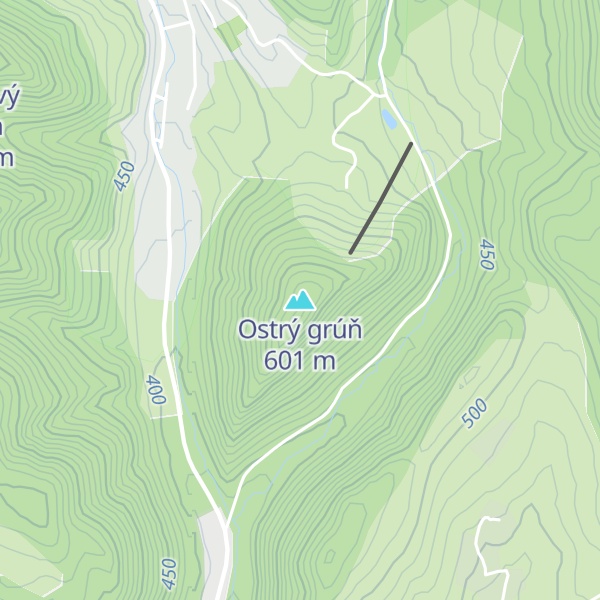 Map of Ostrý grúň