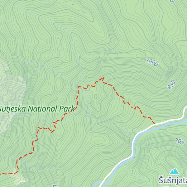 Map of Kovačev panj