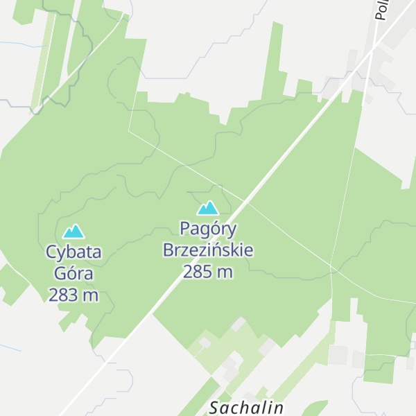 Map of Pagóry Brzezińskie