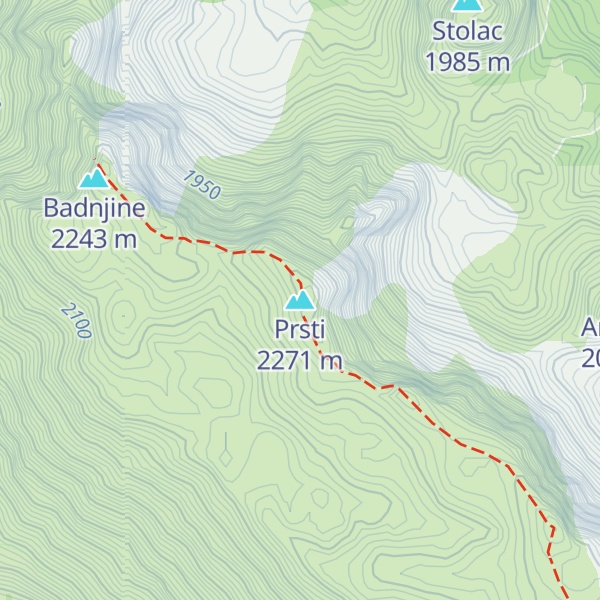 Map of Prsti
