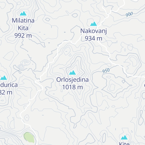 Map of Orlosjedina