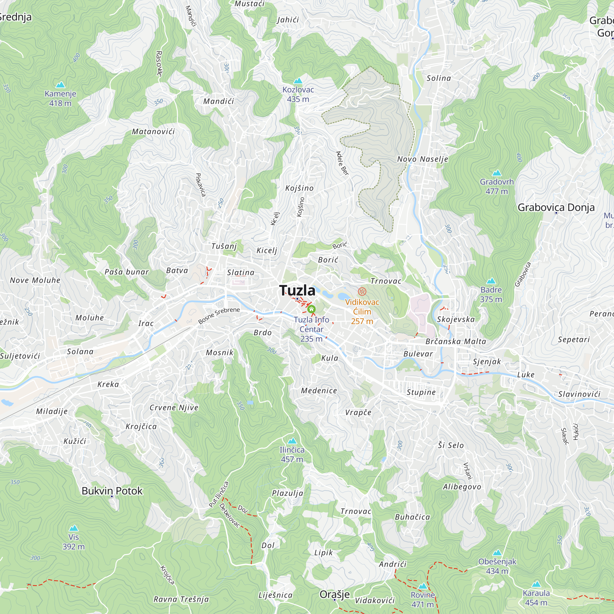 Turistička zajednica grada Tuzla map