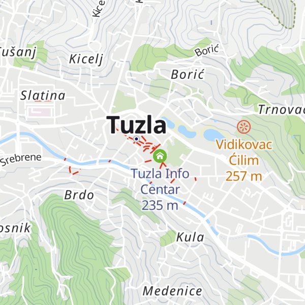Map of Turistička zajednica grada Tuzla