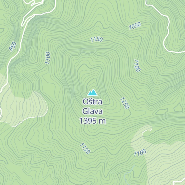 Map of Oštra Glava