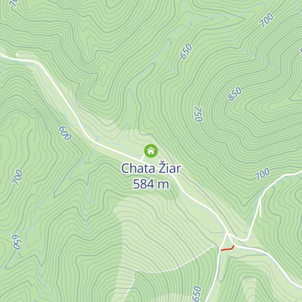 Map of Chata Žiar