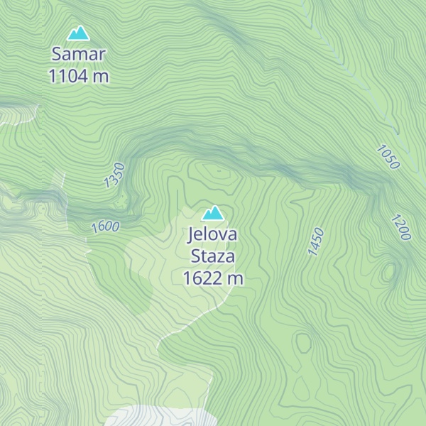 Map of Jelova Staza