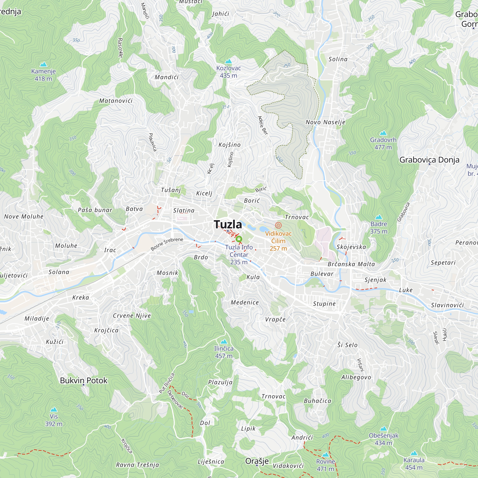 Tuzla Info Centar map