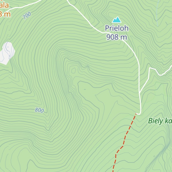 Map of Patizánske bunkre