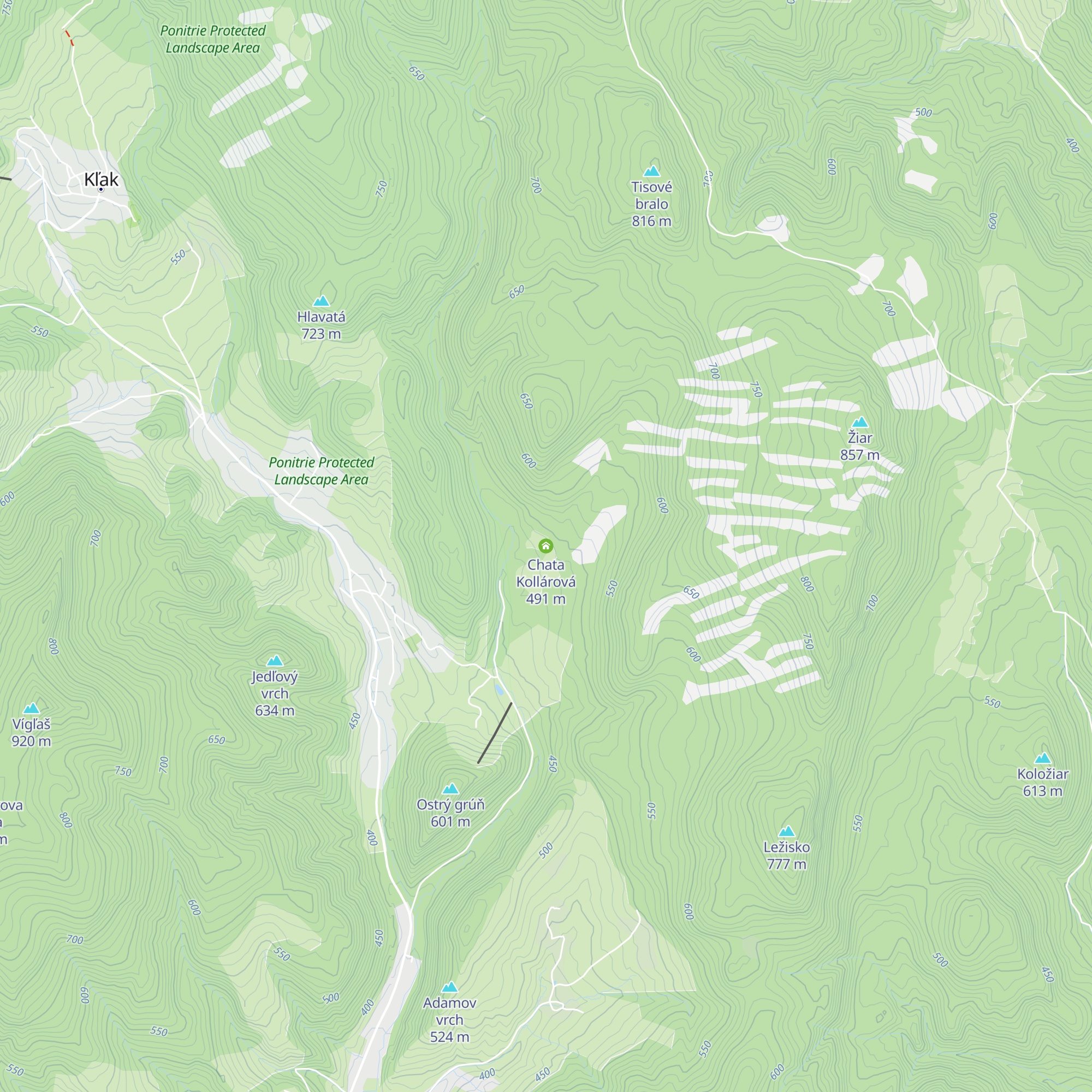 Chata Kollárová map