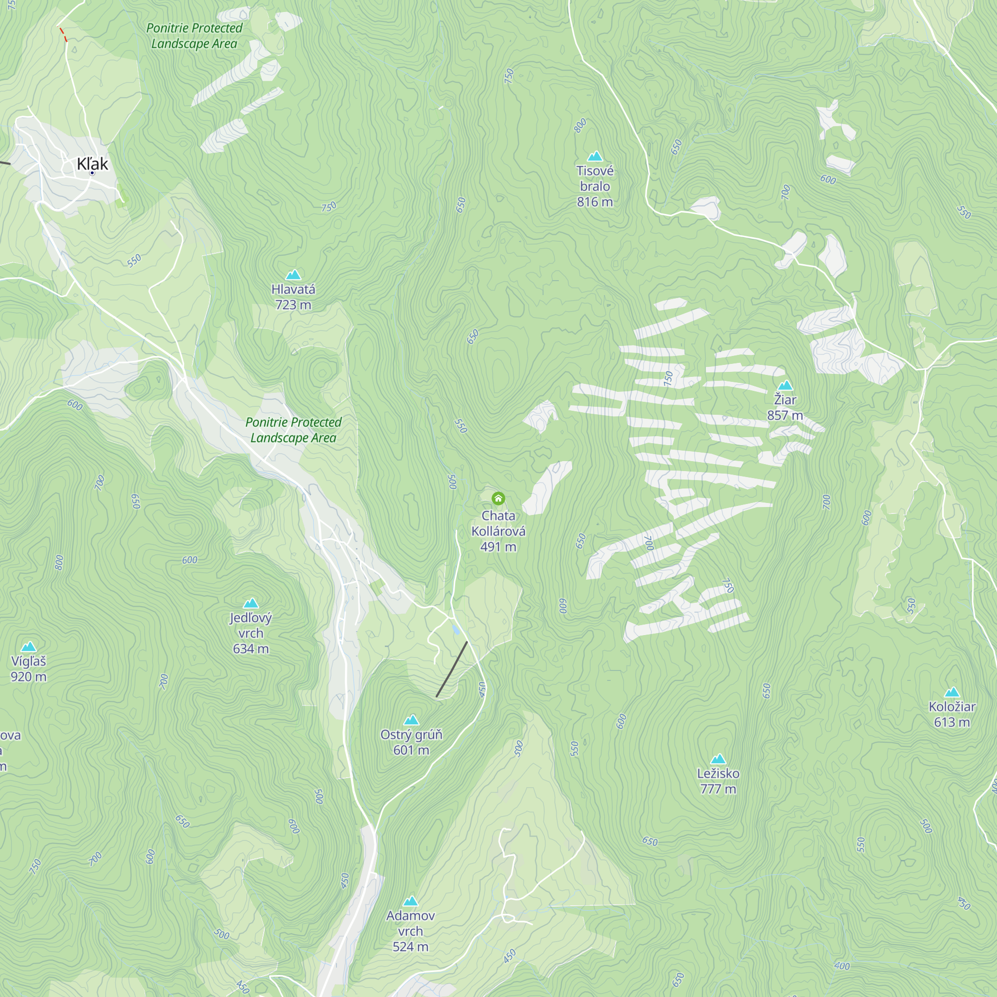 Chata Kollárová map