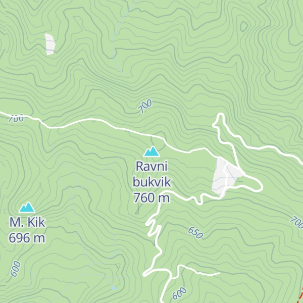 Map of Ravni bukvik
