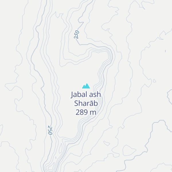 Map of Jabal ash Sharāb