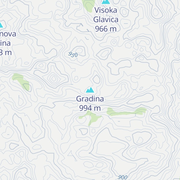 Map of Gradina