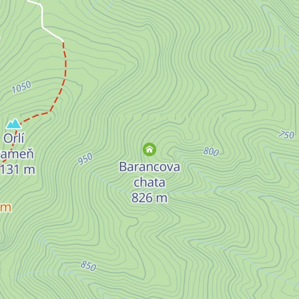 Map of Barancova chata