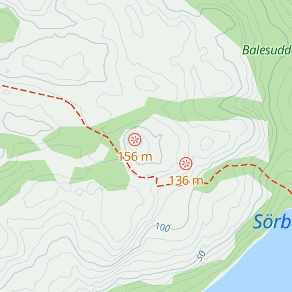 Map of Täcksklippen