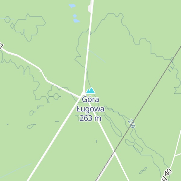 Map of Góra Ługowa