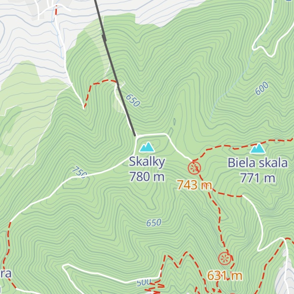 Map of Skalky