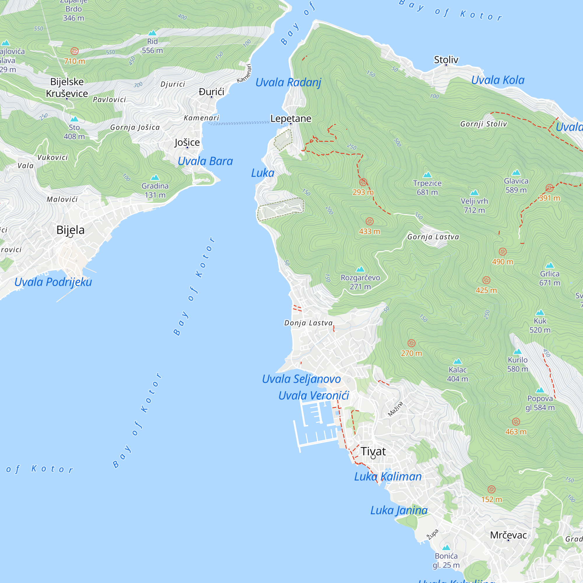 Tourist Organisation map