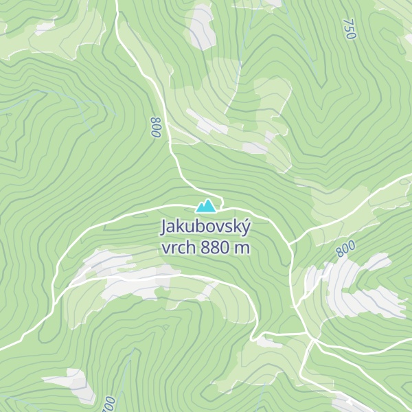Map of Jakubovský vrch