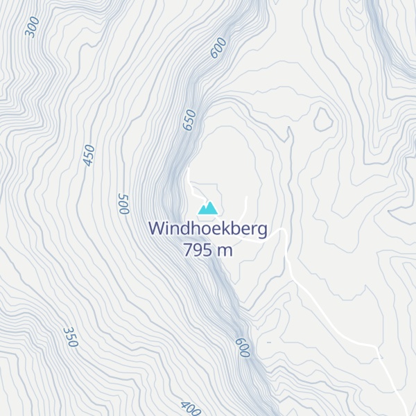 Map of Windhoekberg