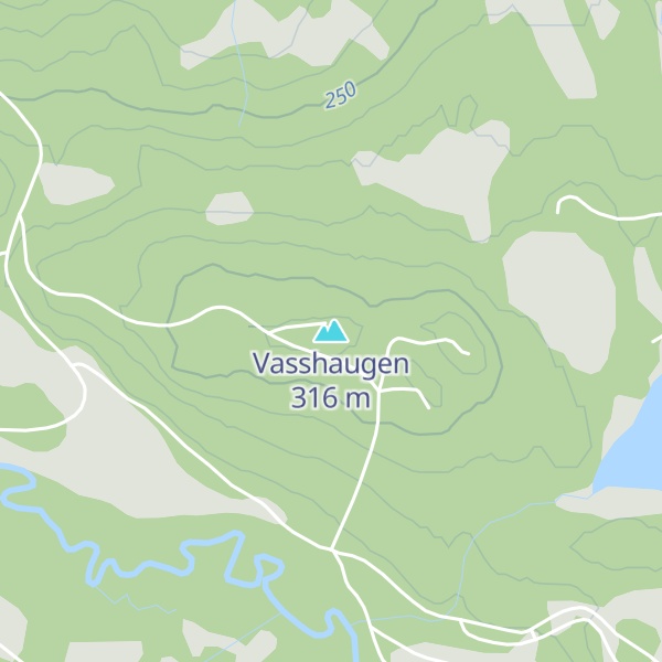 Map of Vasshaugen