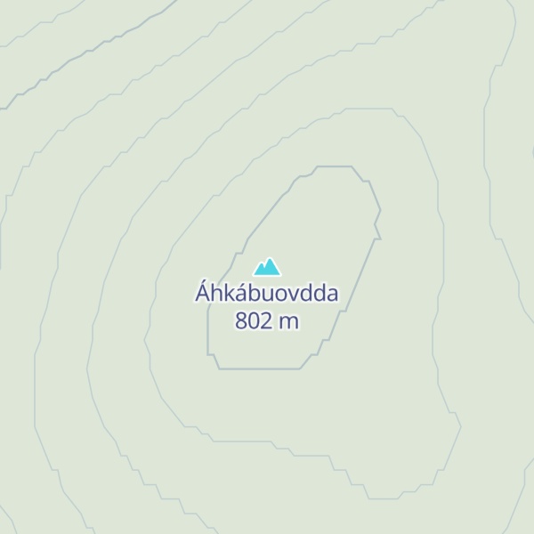 Map of Áhkábuovdda