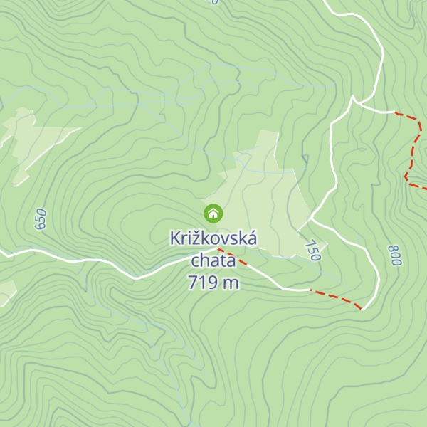 Map of Križkovská chata