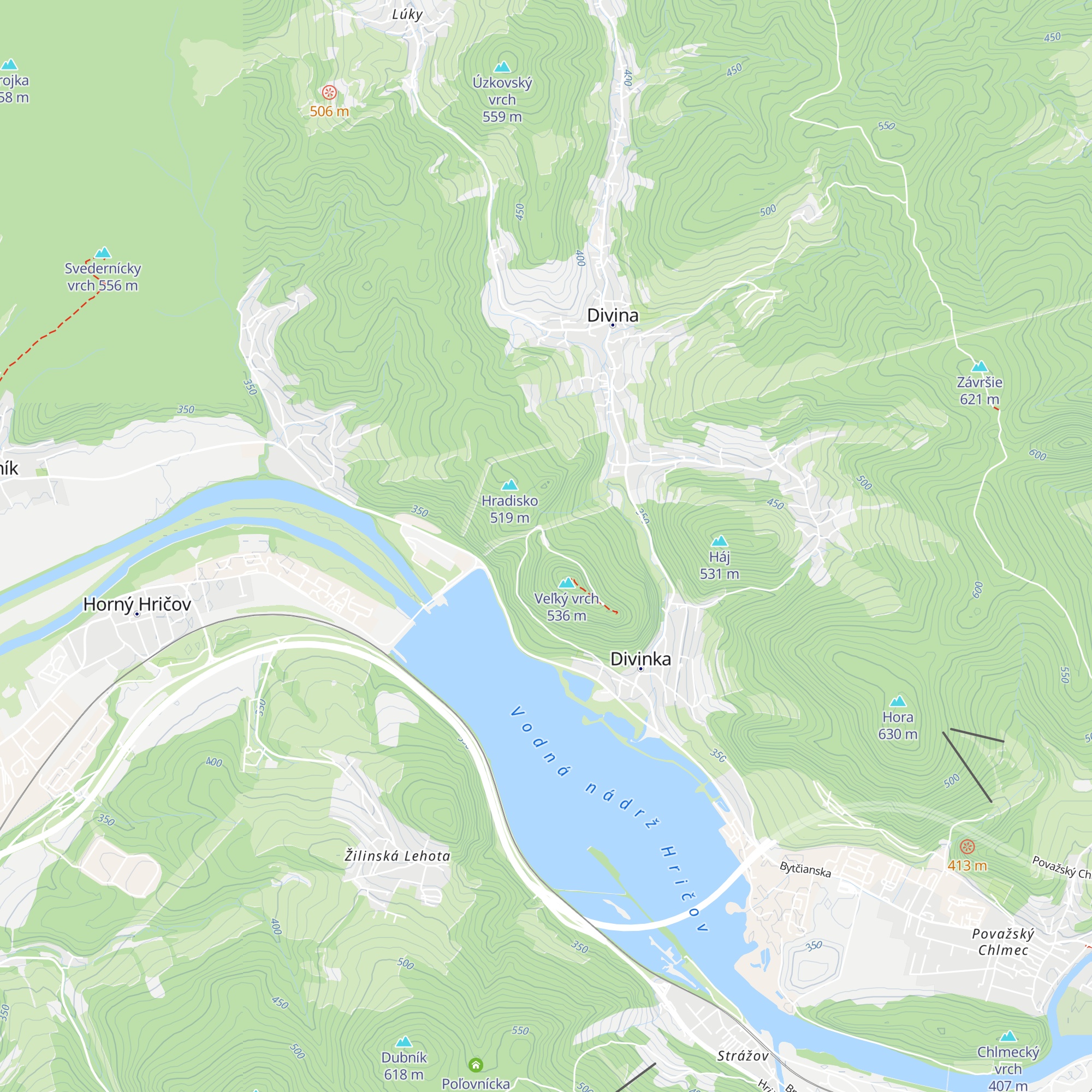 Altánok Lovišky map
