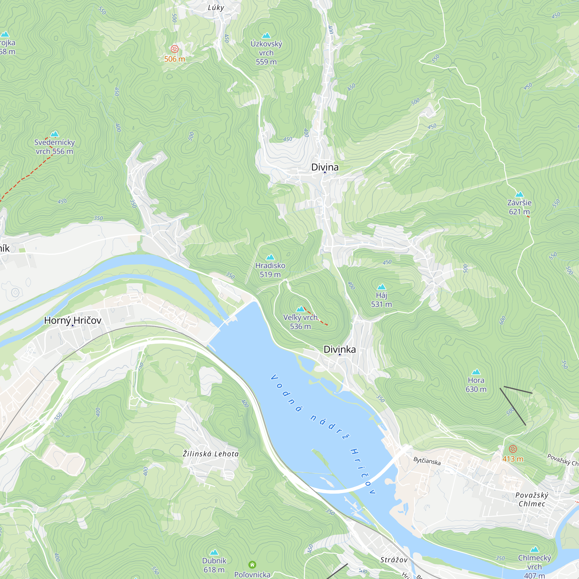 Altánok Lovišky map