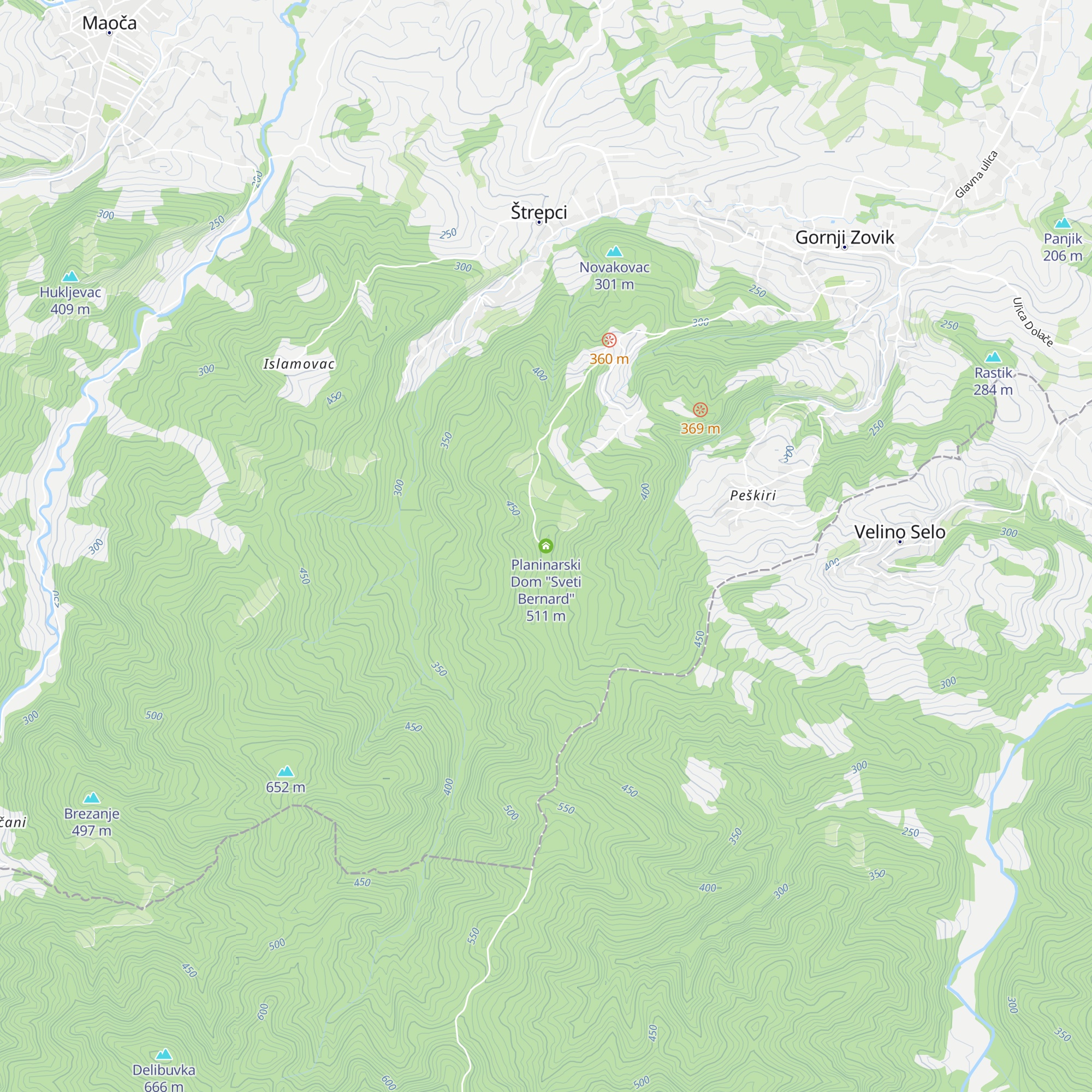 Planinarski Dom "Sveti Bernard" map