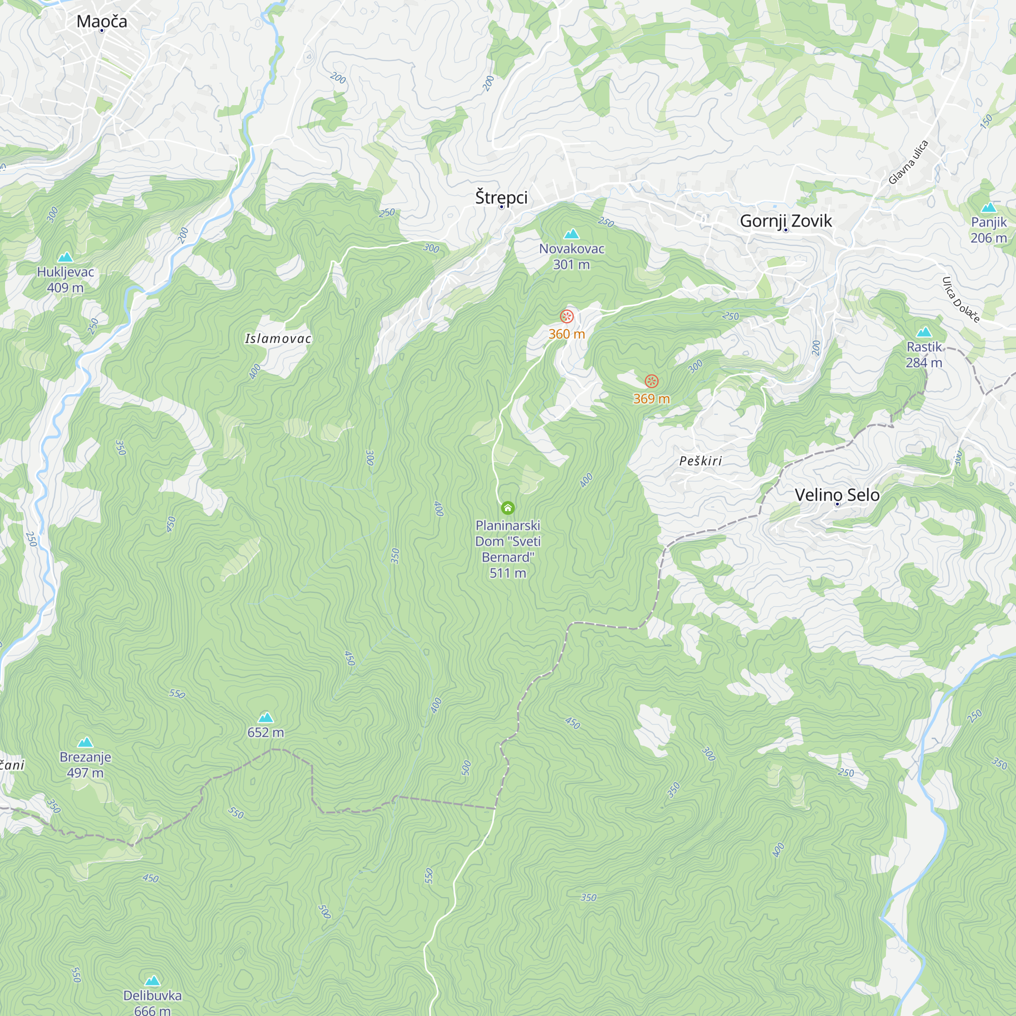 Planinarski Dom "Sveti Bernard" map