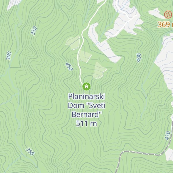Map of Planinarski Dom "Sveti Bernard"