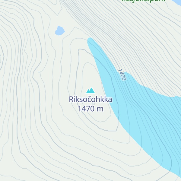 Map of Riksočohkka