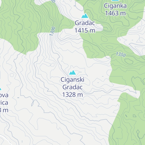 Map of Ciganski Gradac