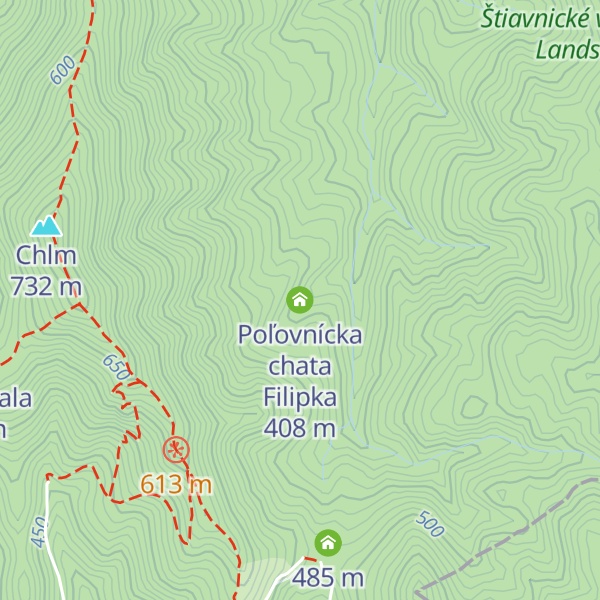 Map of Poľovnícka chata Filipka
