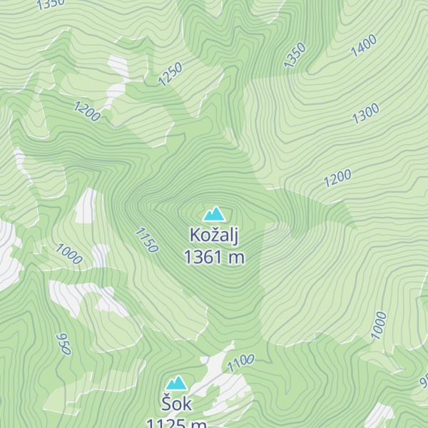 Map of Kožalj