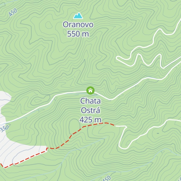 Map of Chata Ostrá