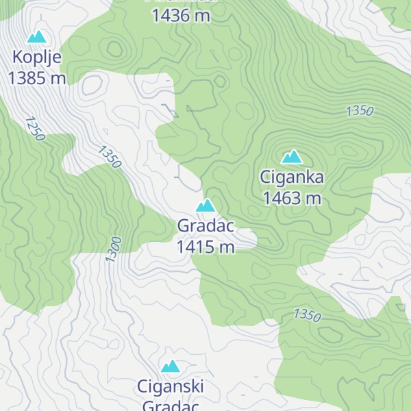 Map of Gradac