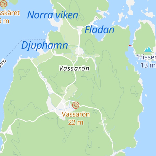 Map of Vässarön
