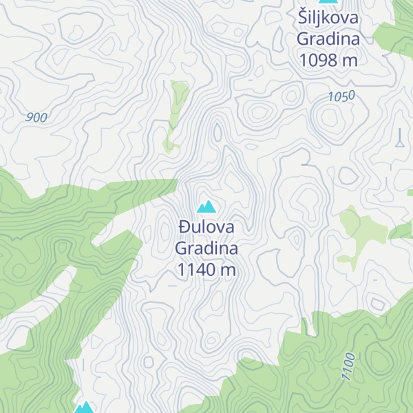 Map of Ðulova Gradina