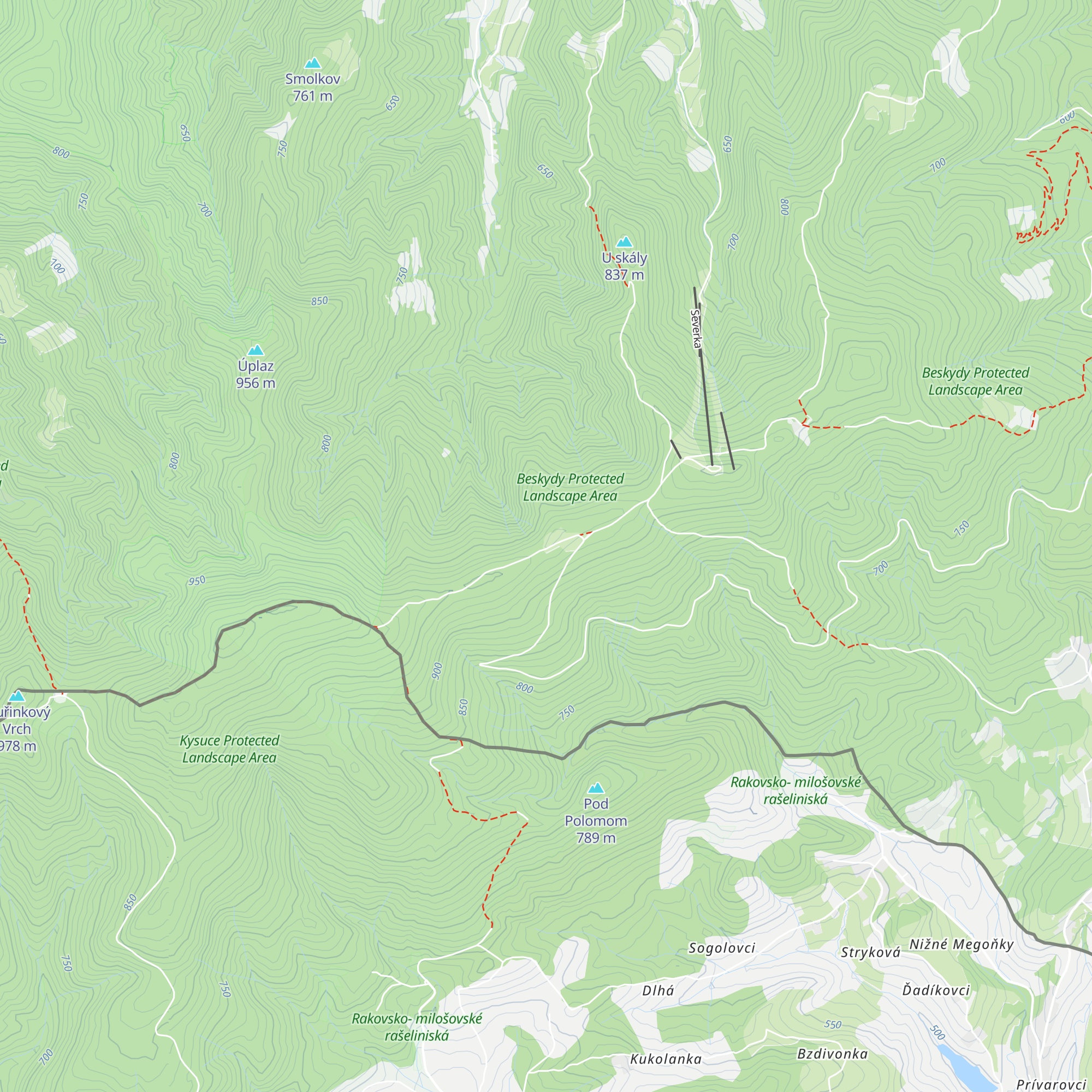 Kamenná chata map