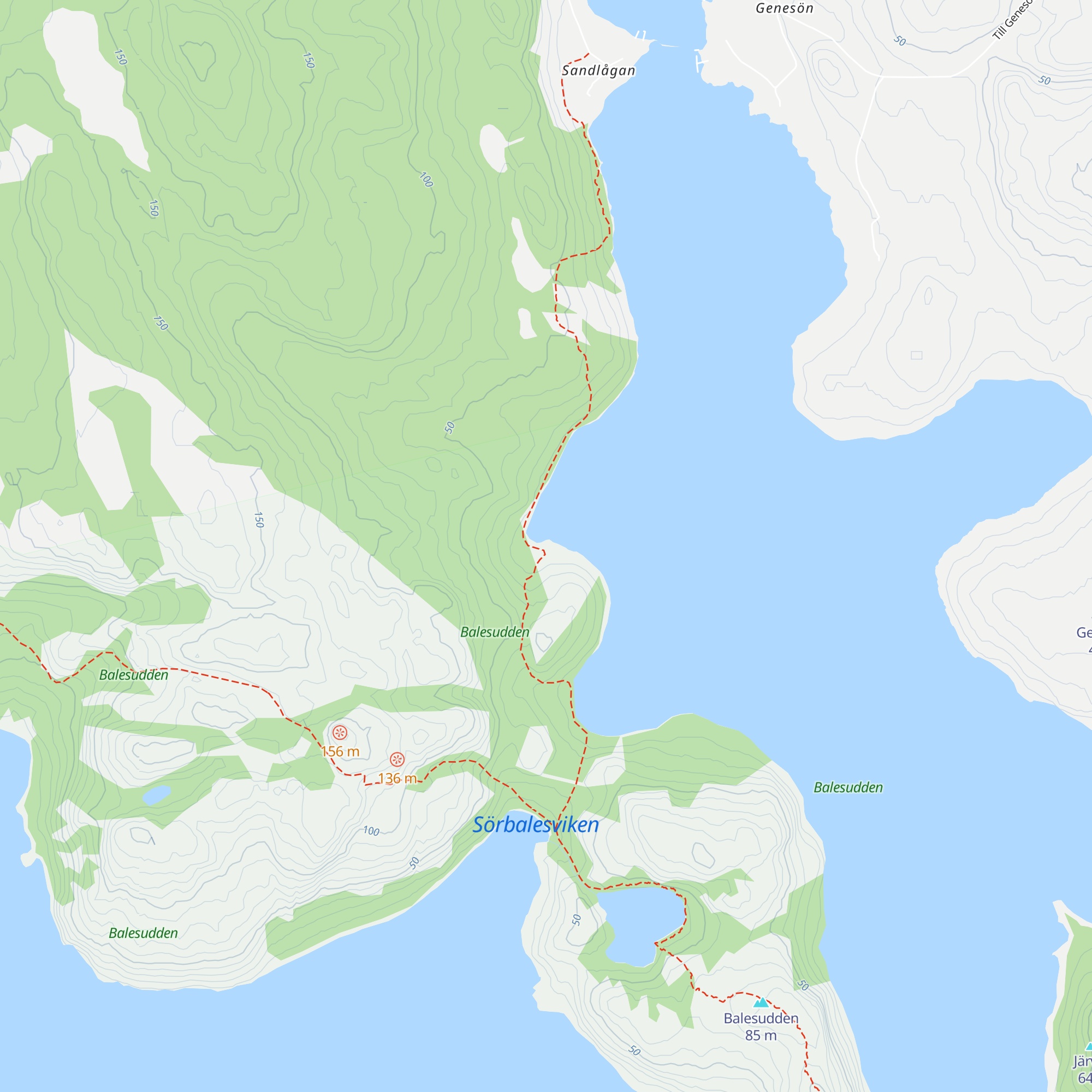 Bodviken map