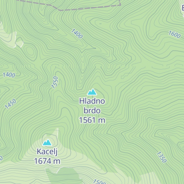 Map of Hladno brdo