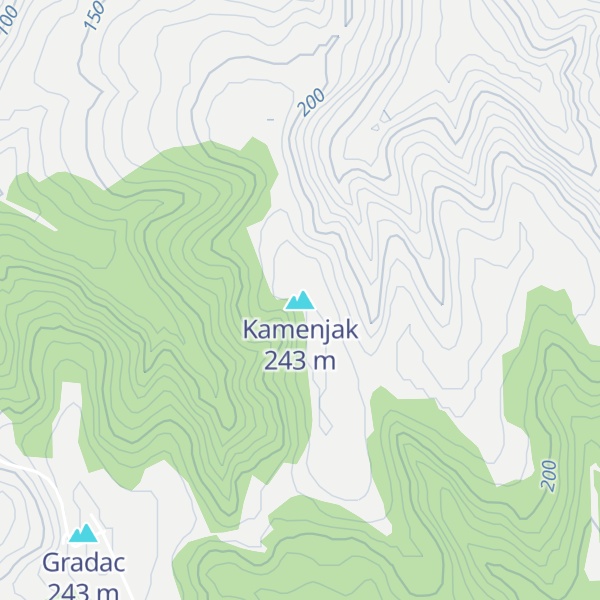 Map of Kamenjak