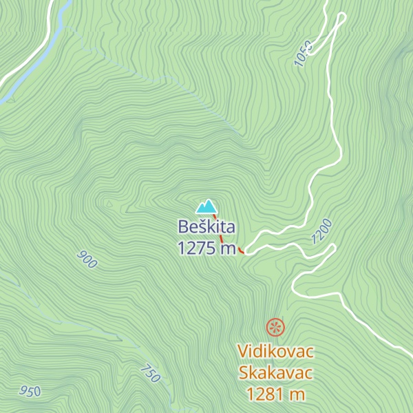 Map of Beškita