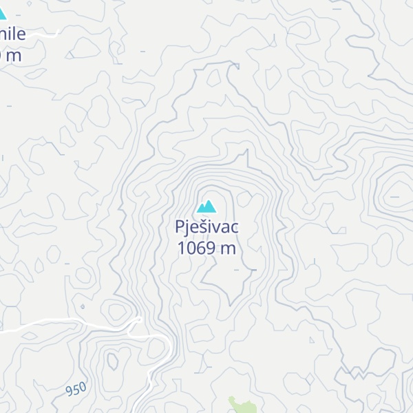 Map of Pješivac