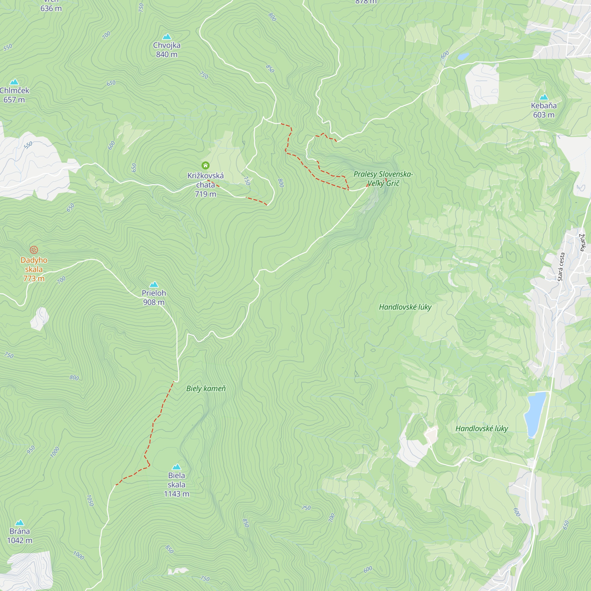 Chata Martinka map