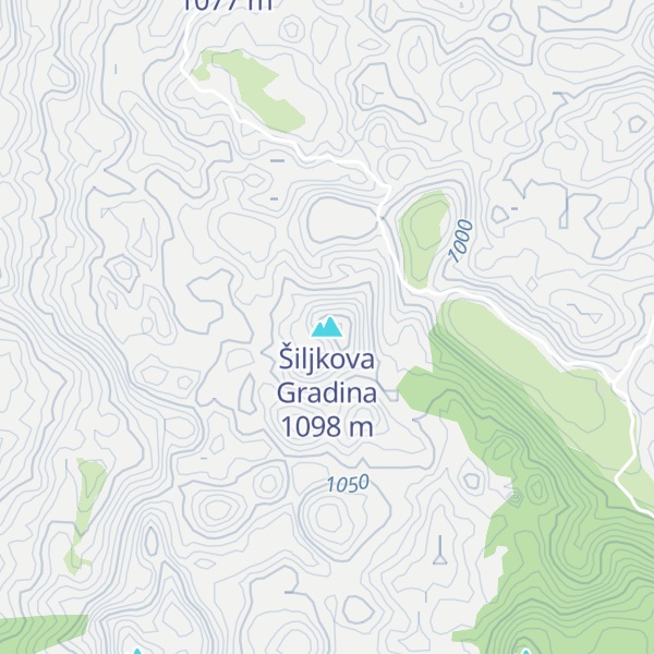 Map of Šiljkova Gradina